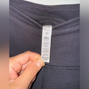 Alo yoga high-waist micro waffle lowkey legging XS